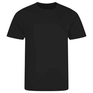AWDis Cool Unisex Adult Smooth T-Shirt / Jet Black